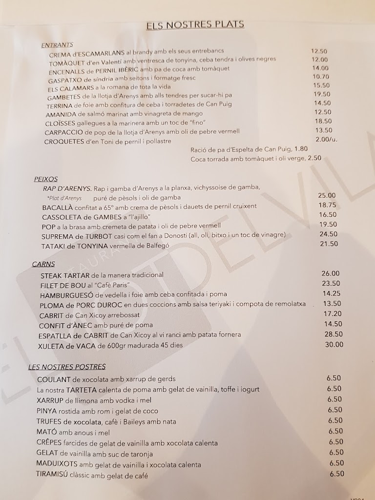 Restaurant MOT — Carta