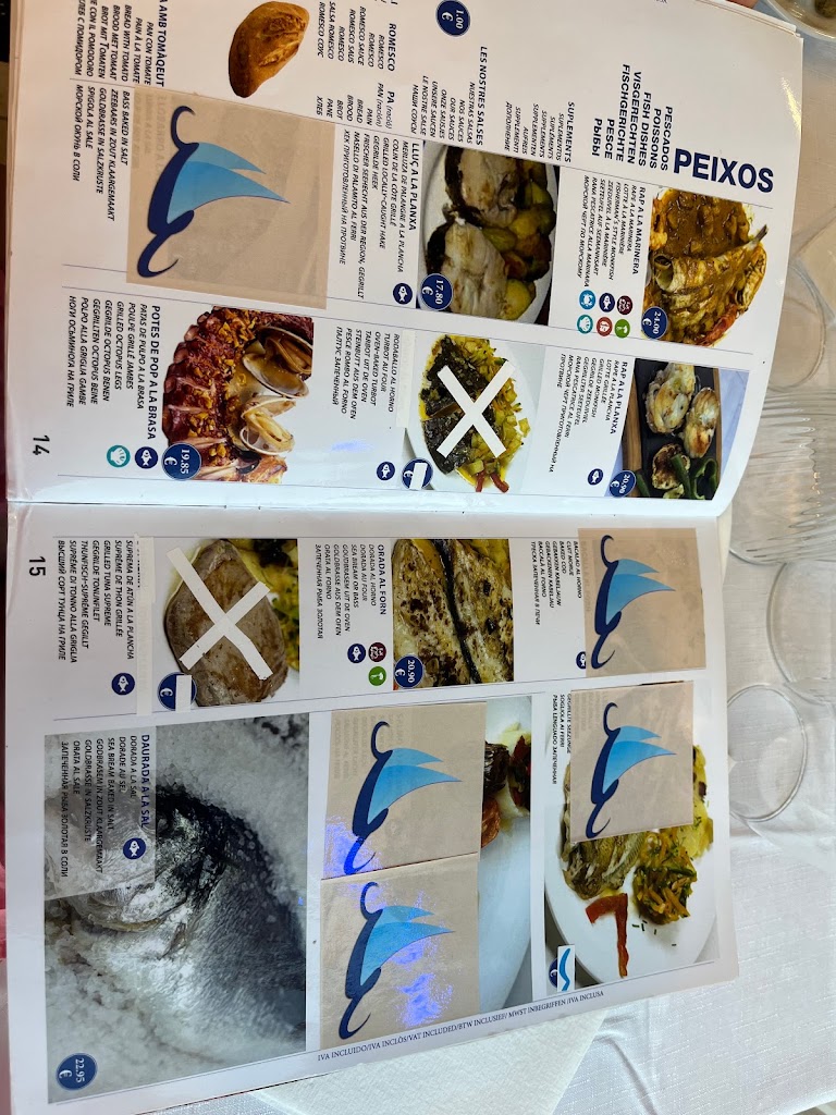 Restaurant Ocean — Carta