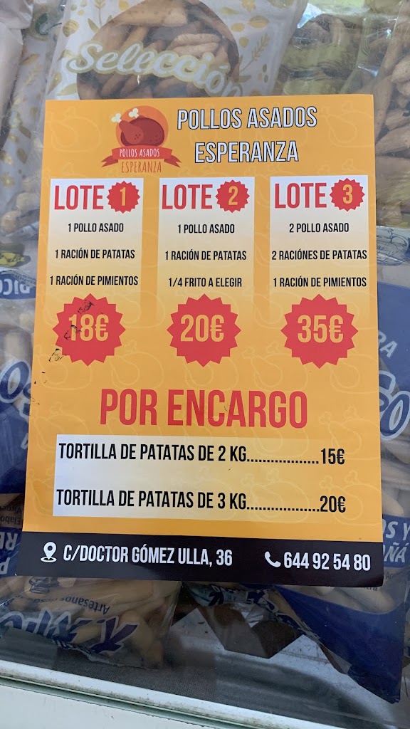 Bar Cerveceria Esperanza — Carta