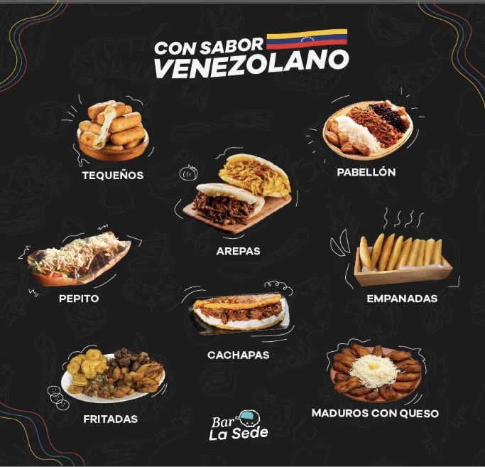 Bar La Sede comida venezolana — Carta