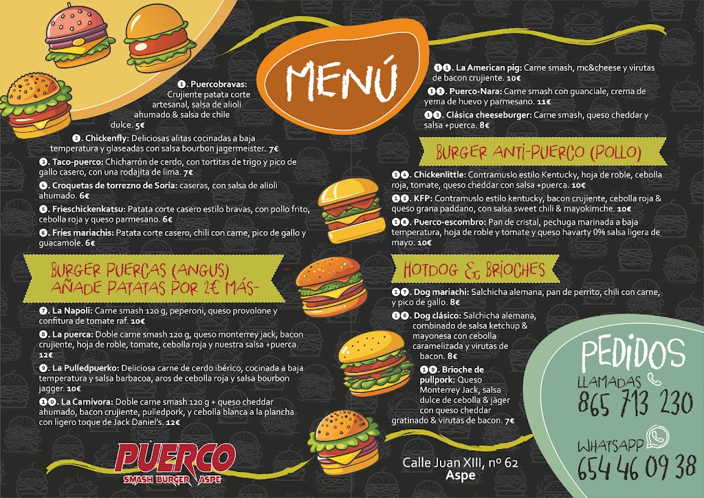 PUERCO SMASH — Carta