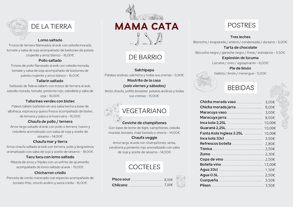 MAMA CATA — Carta