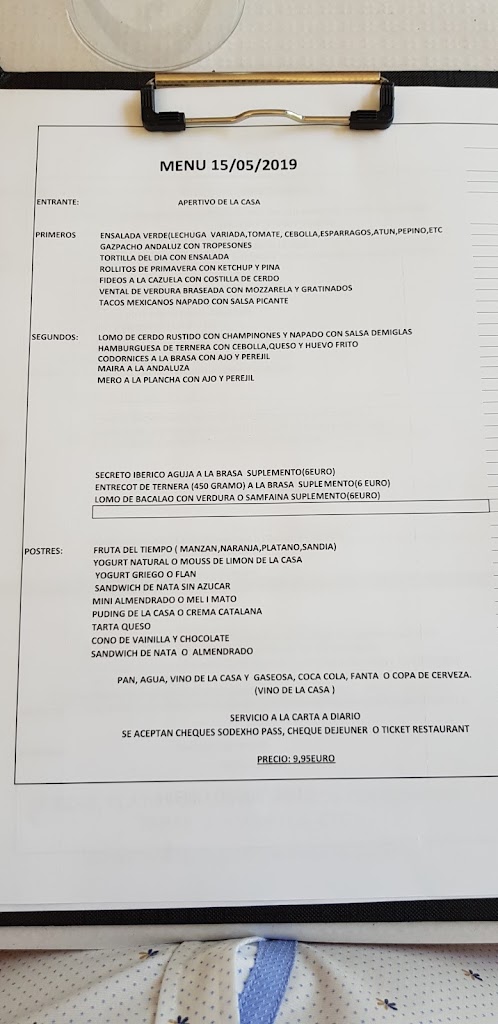 Kenfir Mollet — Carta