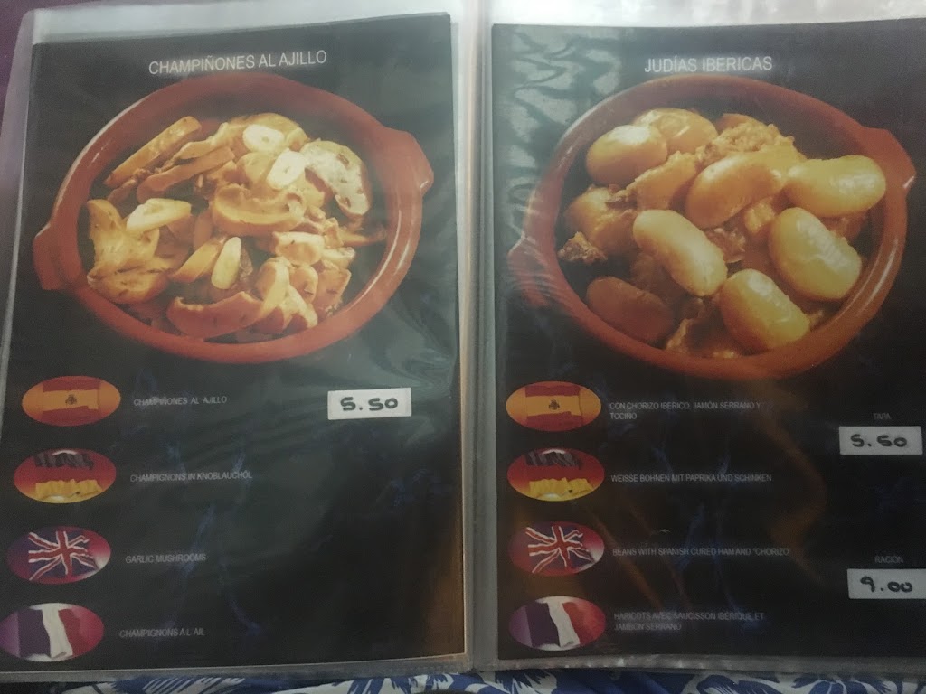 Arcon Tapas — Carta
