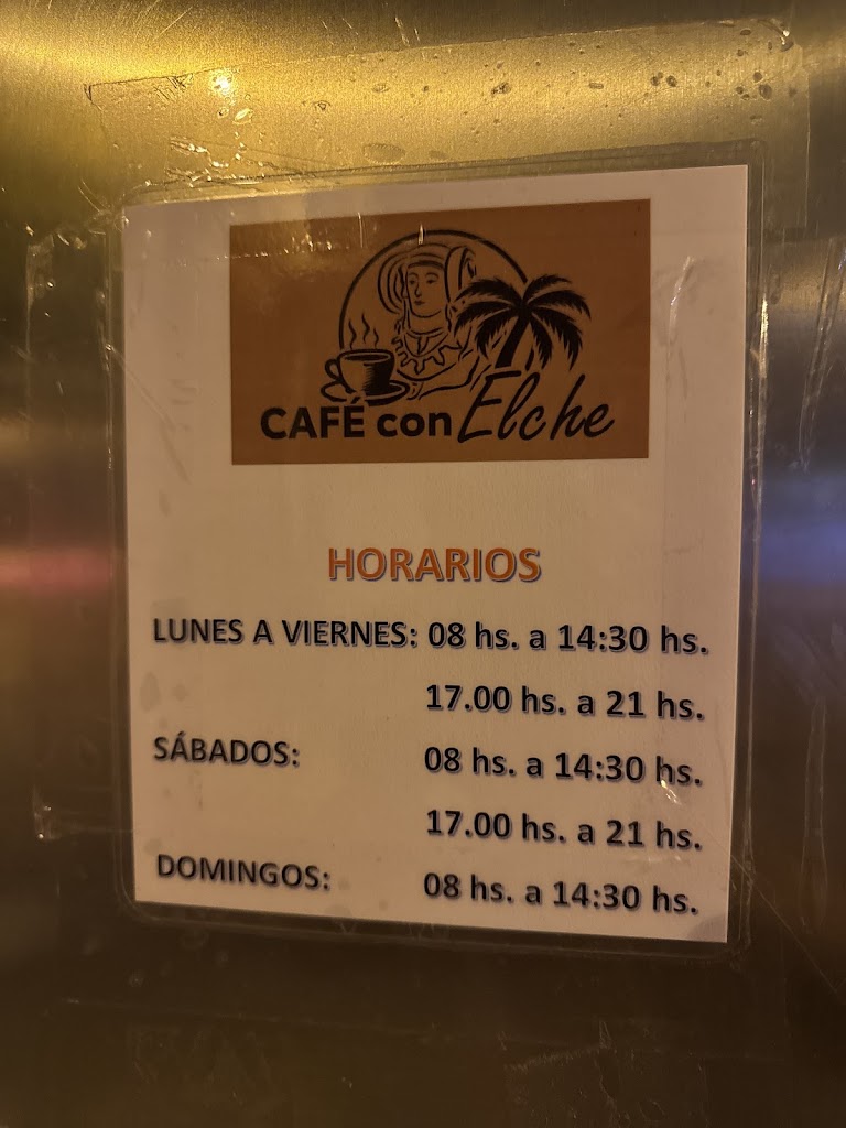 Cafe con Elche — Carta