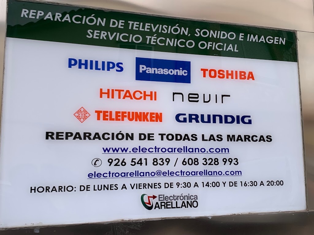 ELECTRONICA ARELLANO SERVICIO TECNICO DE REPARACION DE TV, AUDIO, VIDEO... — Del propietario