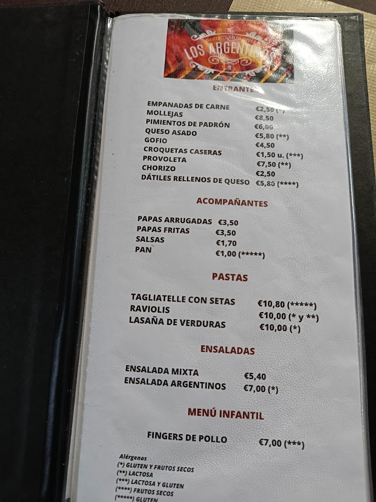 Los Argentinos De Los Llanos De Aridane — Carta