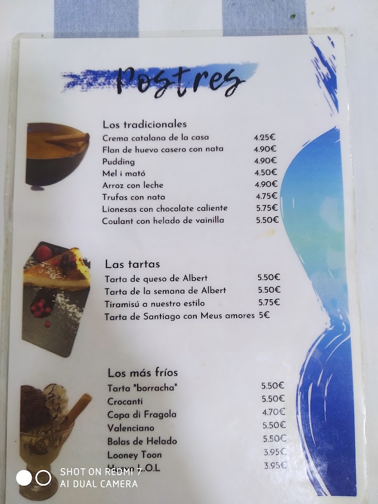 Restaurant "MESON LAS 4 ESQUINAS" — Carta