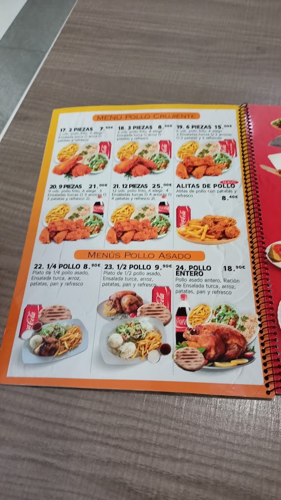 Galaxy Kebab Fuenlabrada — Carta