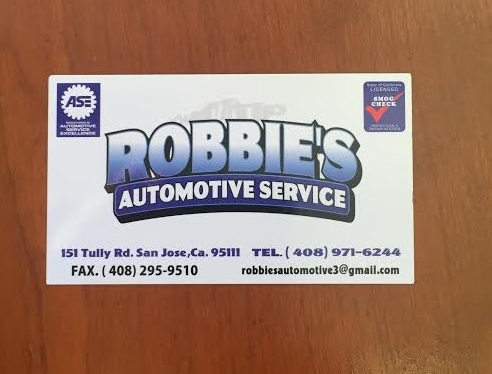 Robbies Automotive Service and Repair in San Jose