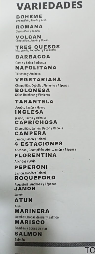 Pizzeria artesana Cuca — Del propietario