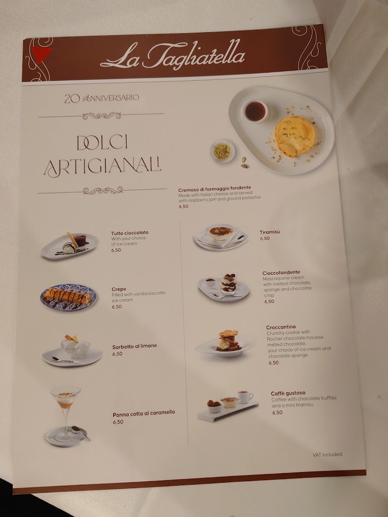 Restaurant La Tagliatella | Salou — Carta