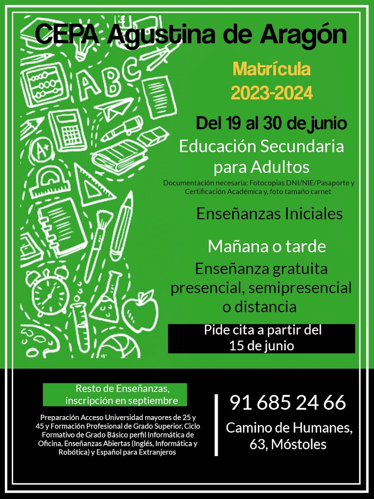 Centro de Educacion de Personas Adultas Agustina de Aragon — Del propietario