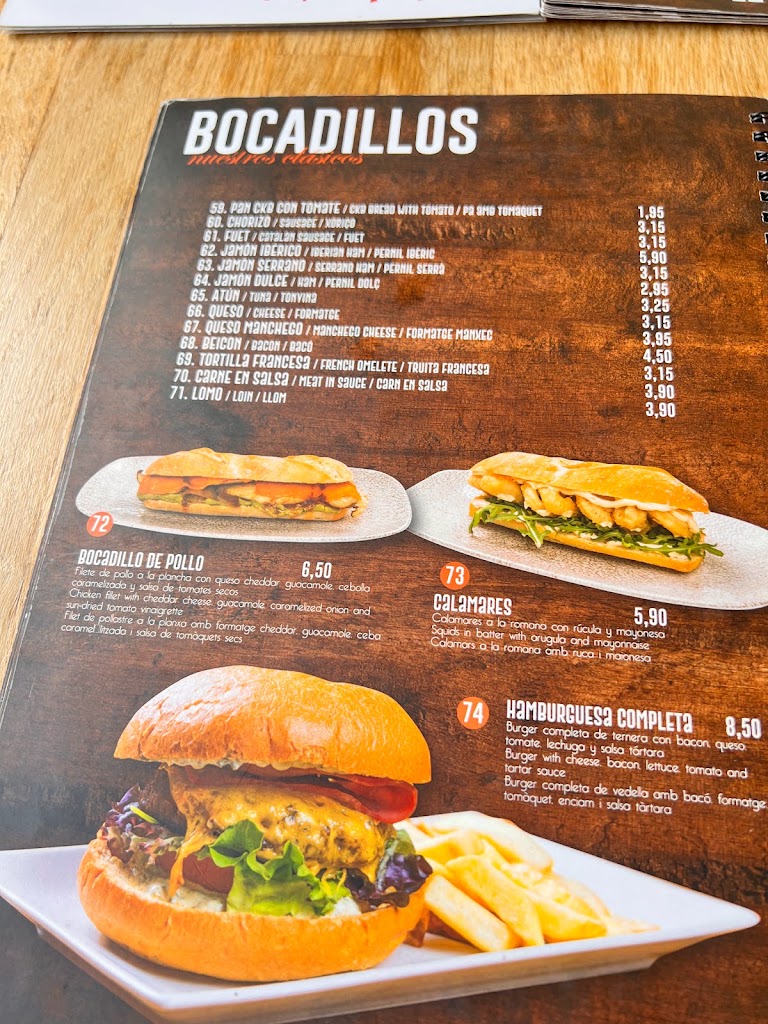 CUBO DE POLLO FRITO — Carta