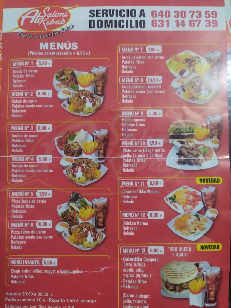 Al Salimi Kebab — Carta