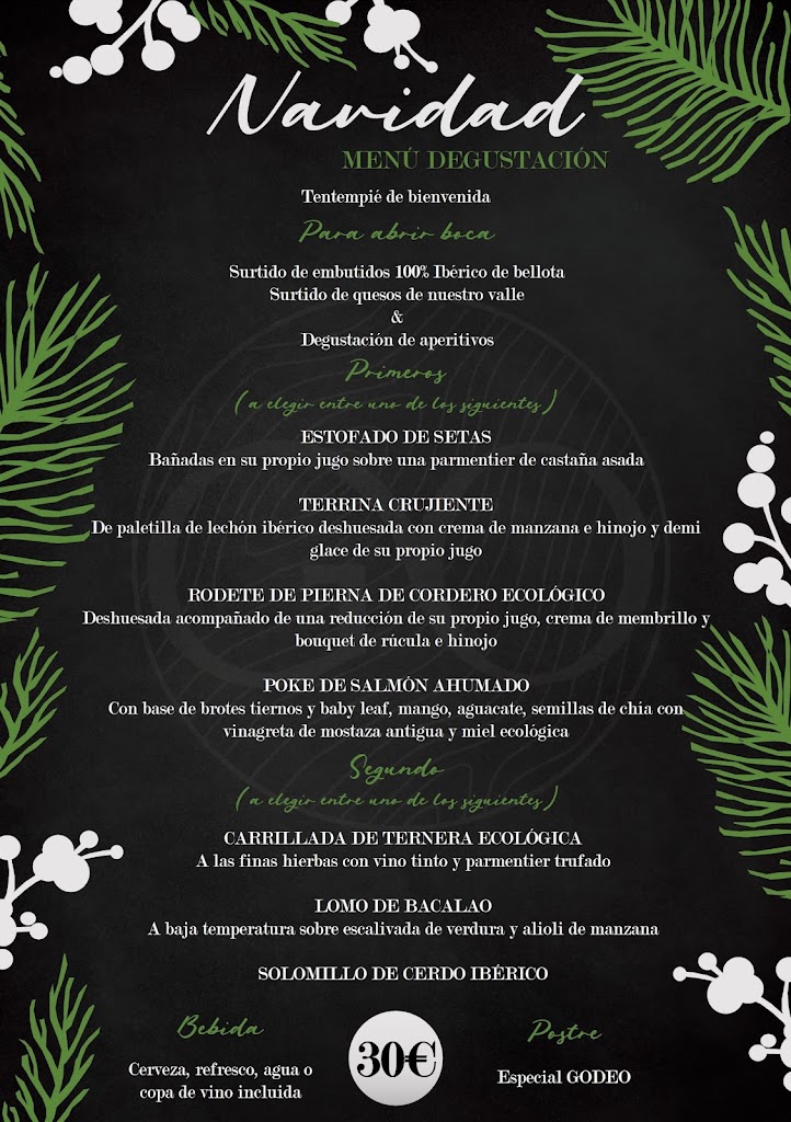 Restaurante GODEO Pozoblanco — Carta