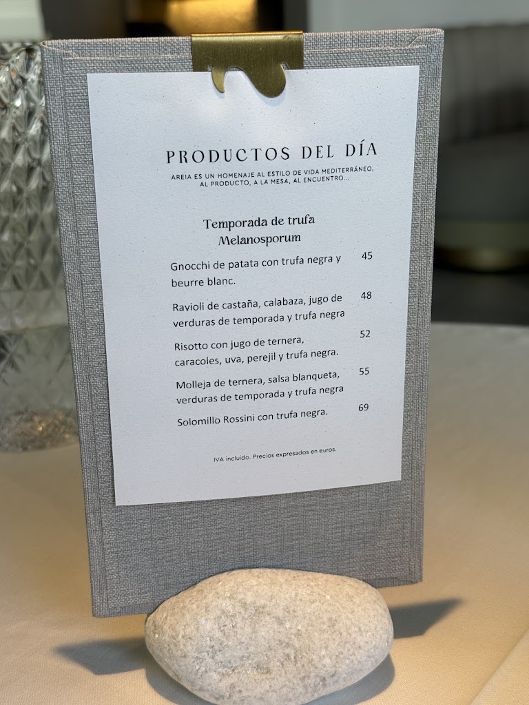 Areia Restaurante Marbella | Areia Restaurant in Marbella — Carta