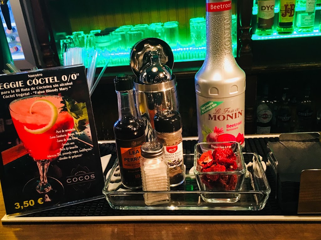 Cocos Bar de Aventuras — Carta