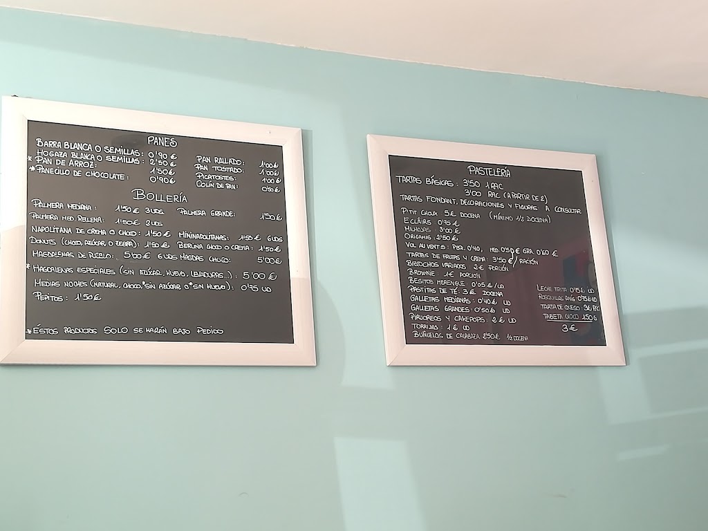 Panaderia 3R Sin Gluten — Carta