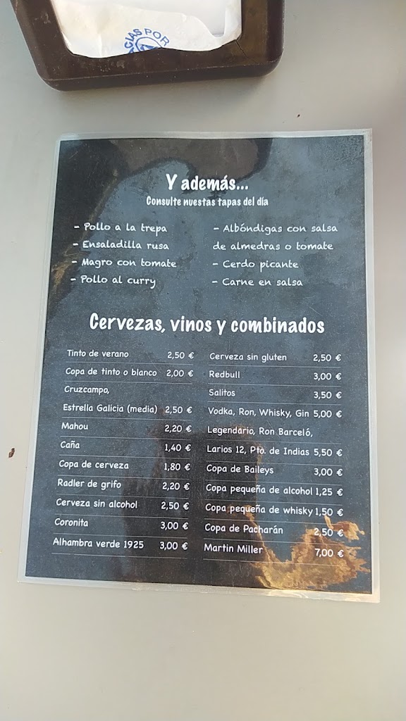 Taperia Casa La Abuela — Carta