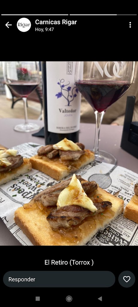 Gastrobar El Retiro — Comida y bebida