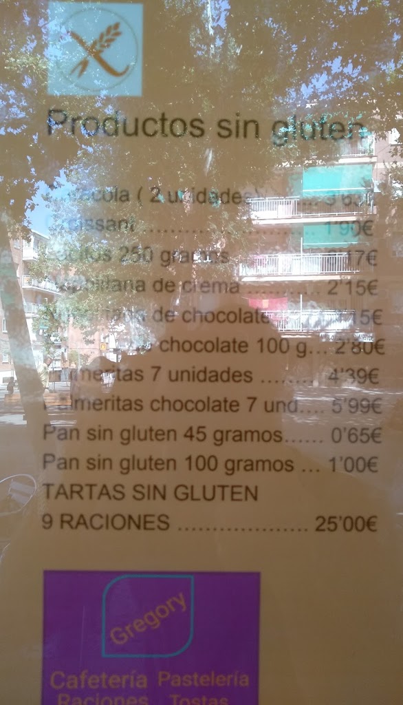 Cafeteria New Gregory JC — Carta