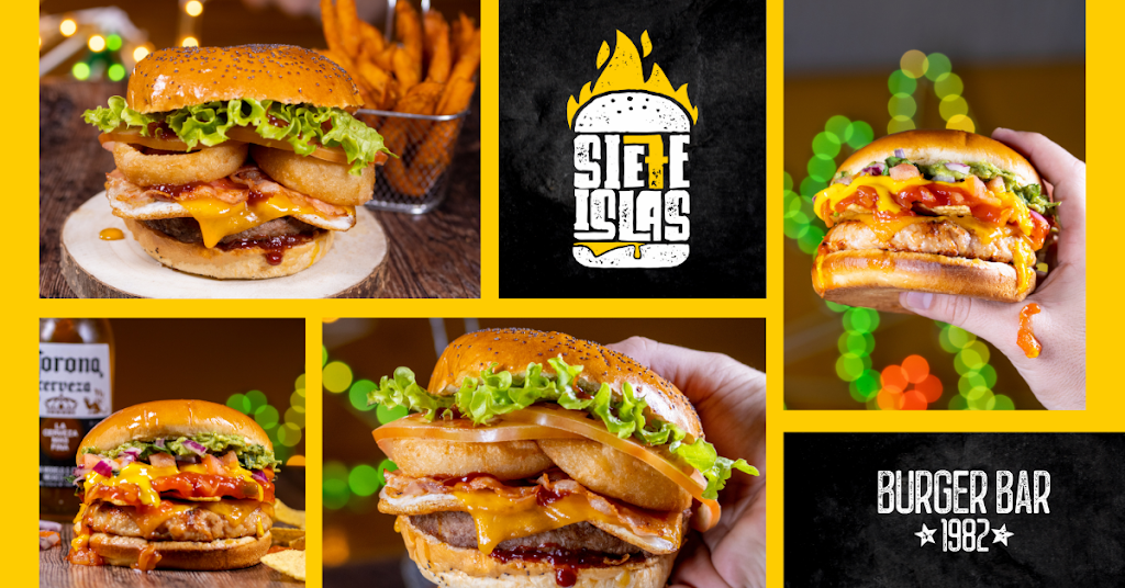 Sie7e Islas Burger Bar — Comida y bebida