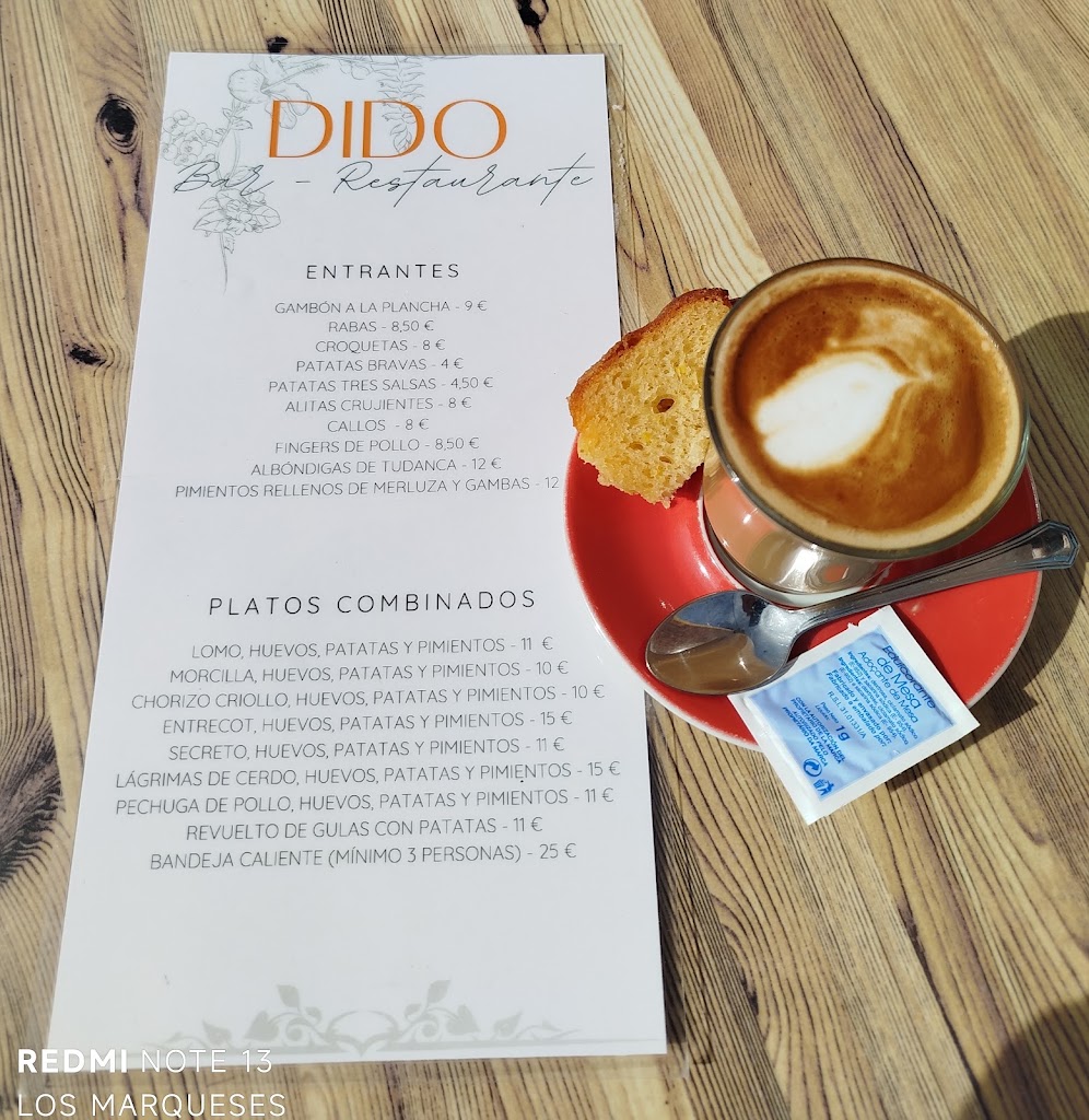 Sidreria Restaurante Dido — Carta