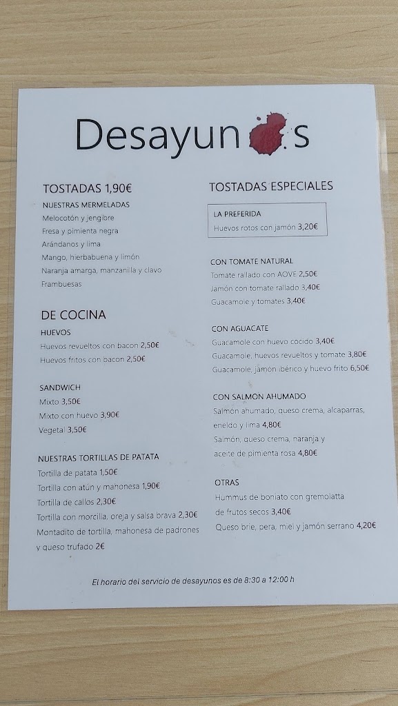 El Truco del Almendruco — Carta