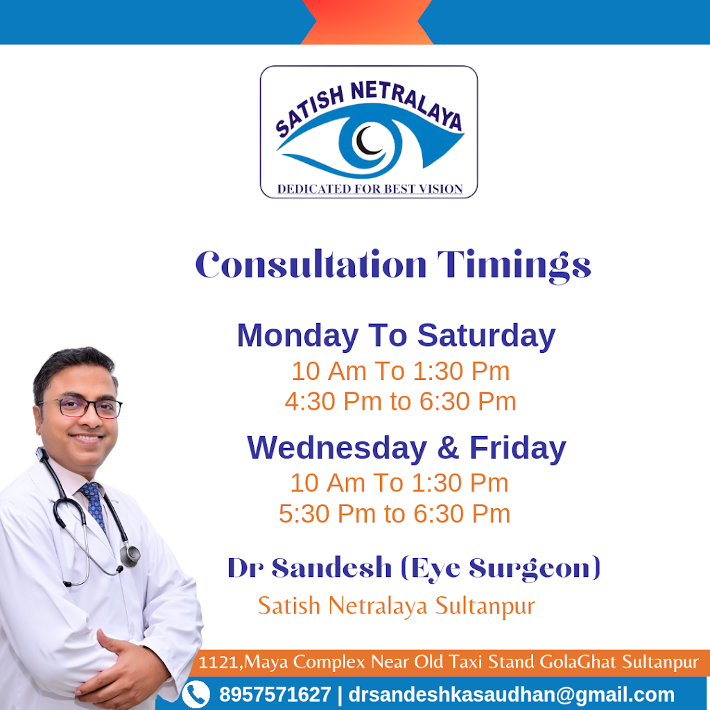 Satish Netralaya Dr Sandesh Eye Doctor In Sultanpur Best Eye Surgeon In Sultanpur Eye Problem Doctor