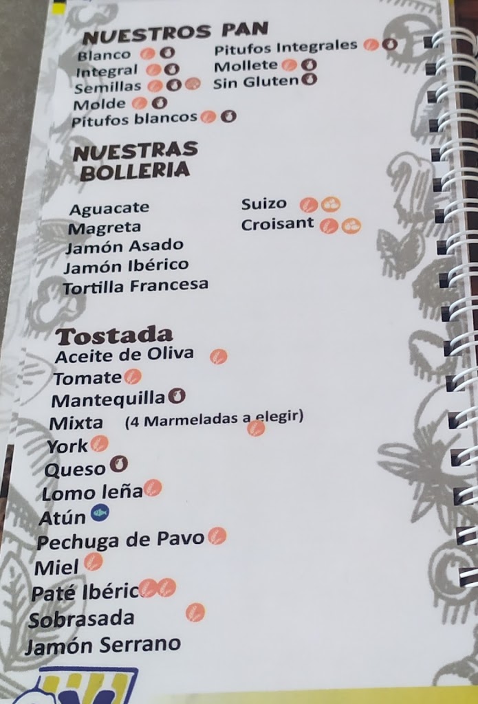 D' Tapas — Carta