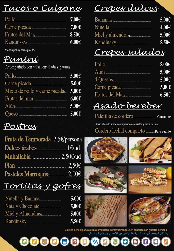 Restaurante Kandinsky — Carta