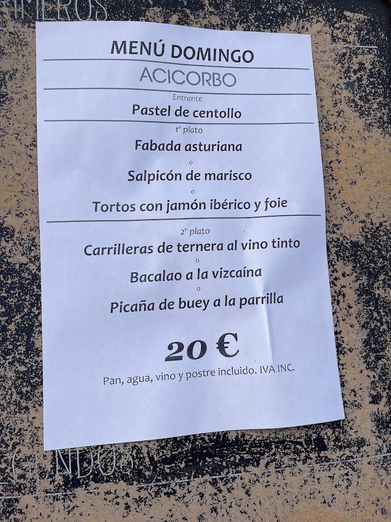 ACICORBO — Carta