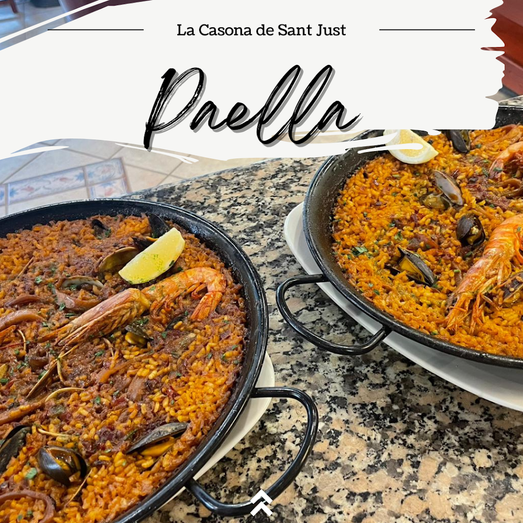 La casona de sant just — Comida y bebida