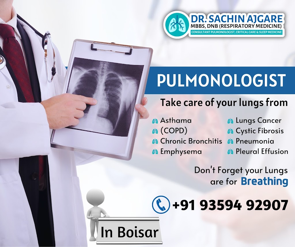 Dr. Dr Sachin Ajgare Chest Physician Asthma Copd Specialist Allergy Specialist Sleep Disorders Specialist Specialised In Bronchoscopy Pleuroscopy Tb Specialist Ild Specialist