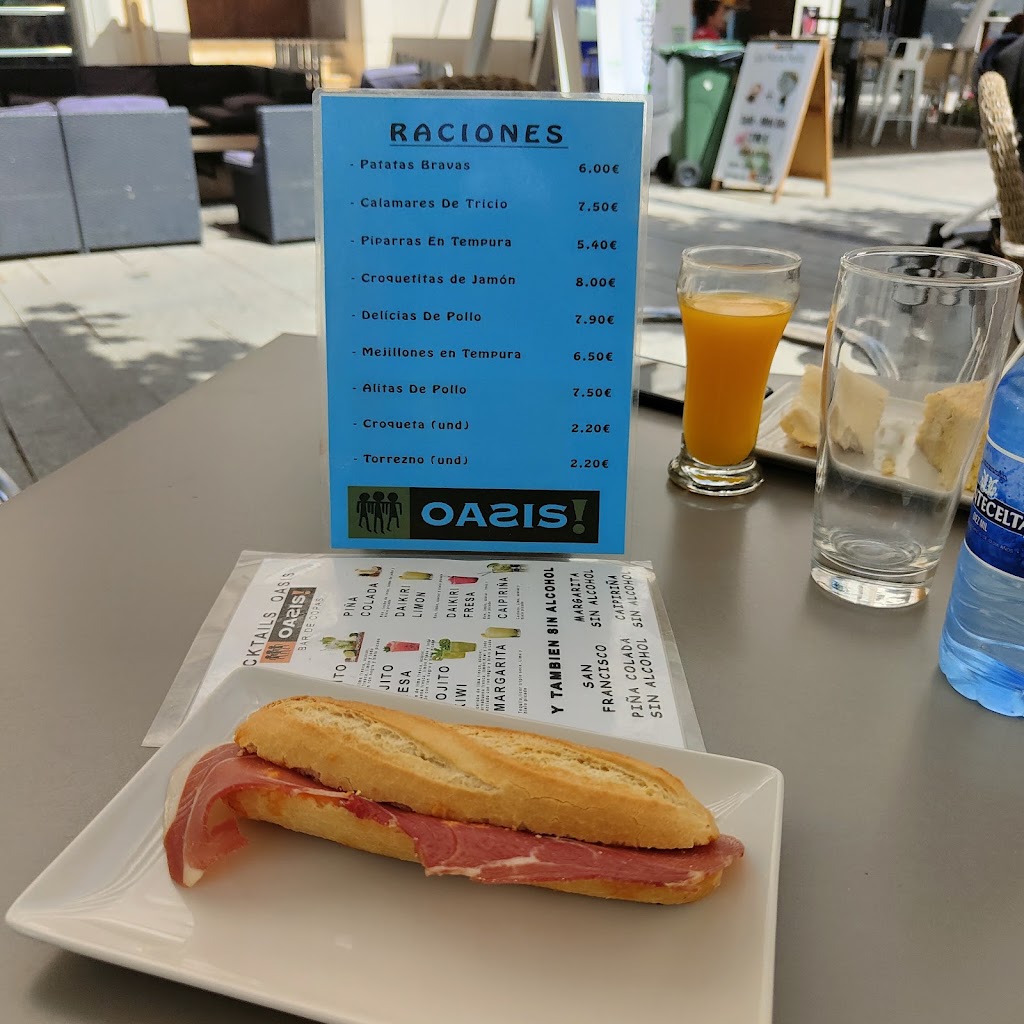 Oasis Bar — Carta