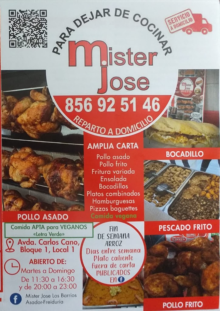 Mister jose Asador Freiduderia — Carta