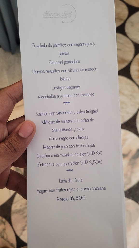 Masia Font del Tort — Carta