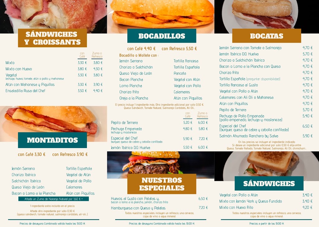 Restaurante Daily — Carta