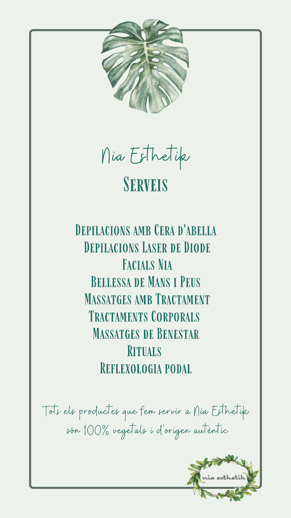 Nia Esthetik — Carta