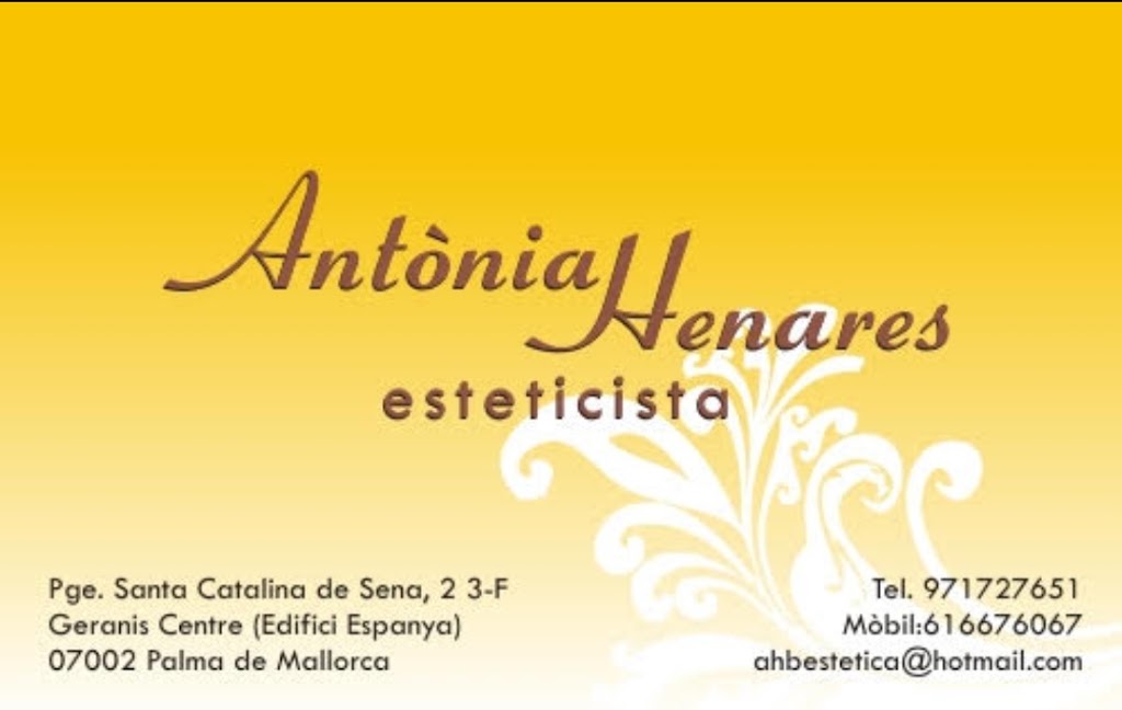 Antonia Henares Esteticista — Del propietario