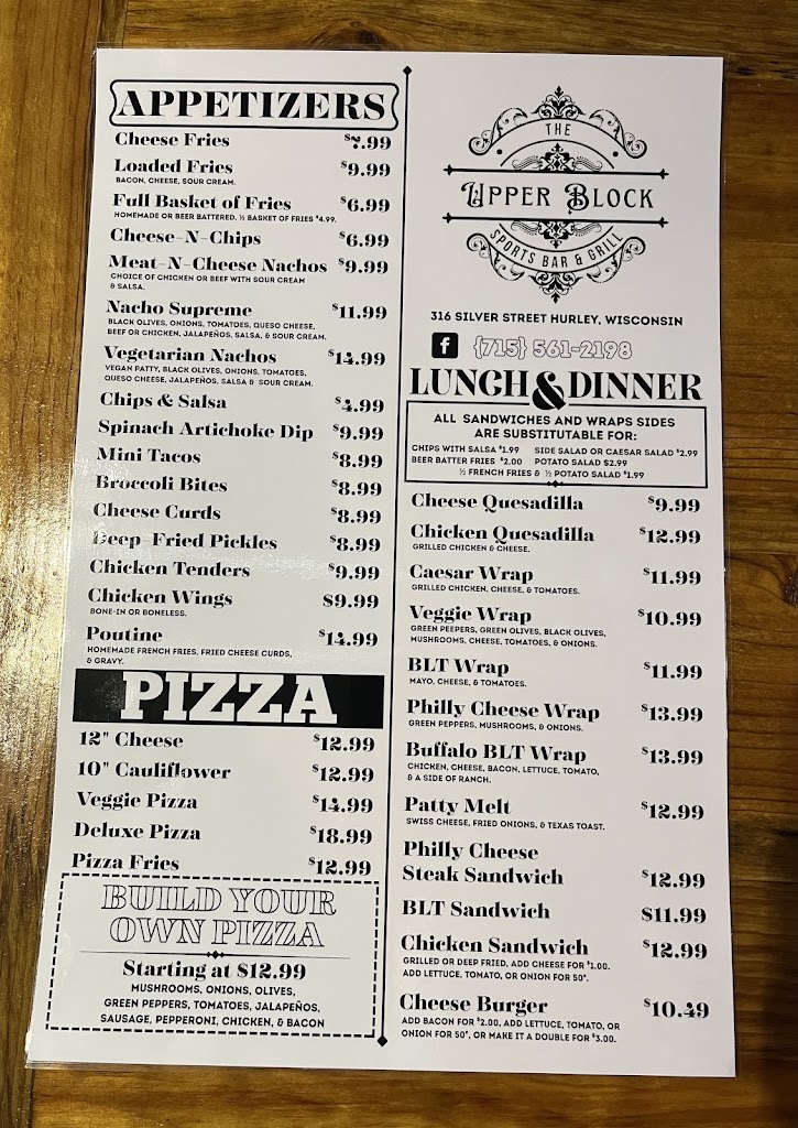  The Upper Block Sports Bar and Grill