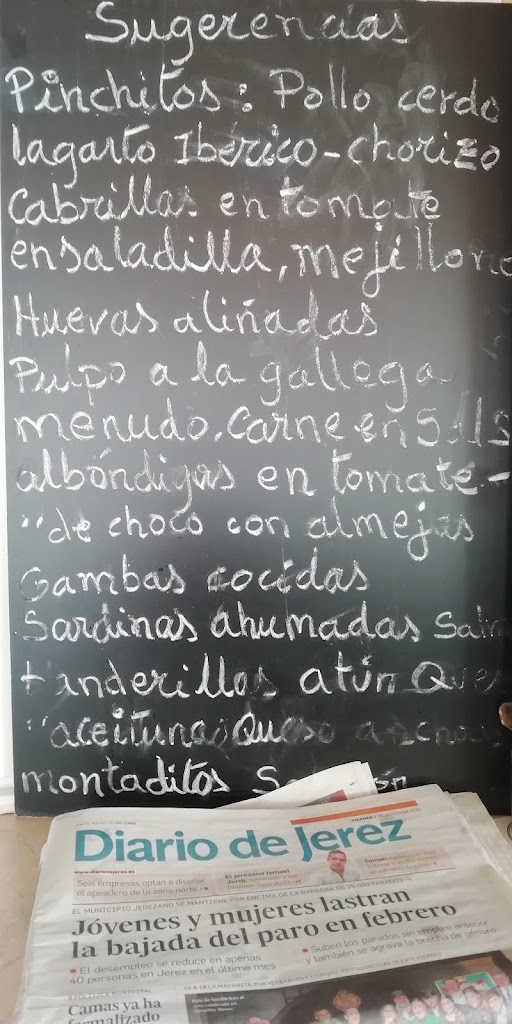 Bar De Juan — Carta