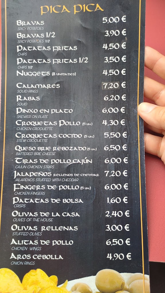 Frankfurt Fina Bocateria Cafeteria — Carta