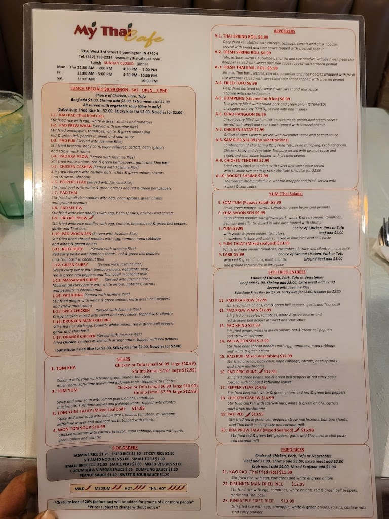 My Thai Cafe & Sushi Bar