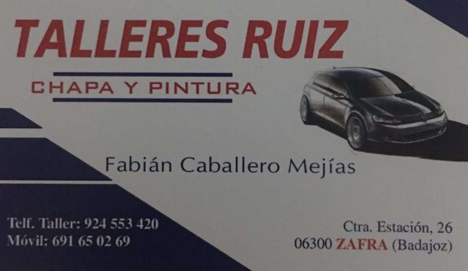 TALLERES RUIZ CHAPA Y PINTURA — Del propietario