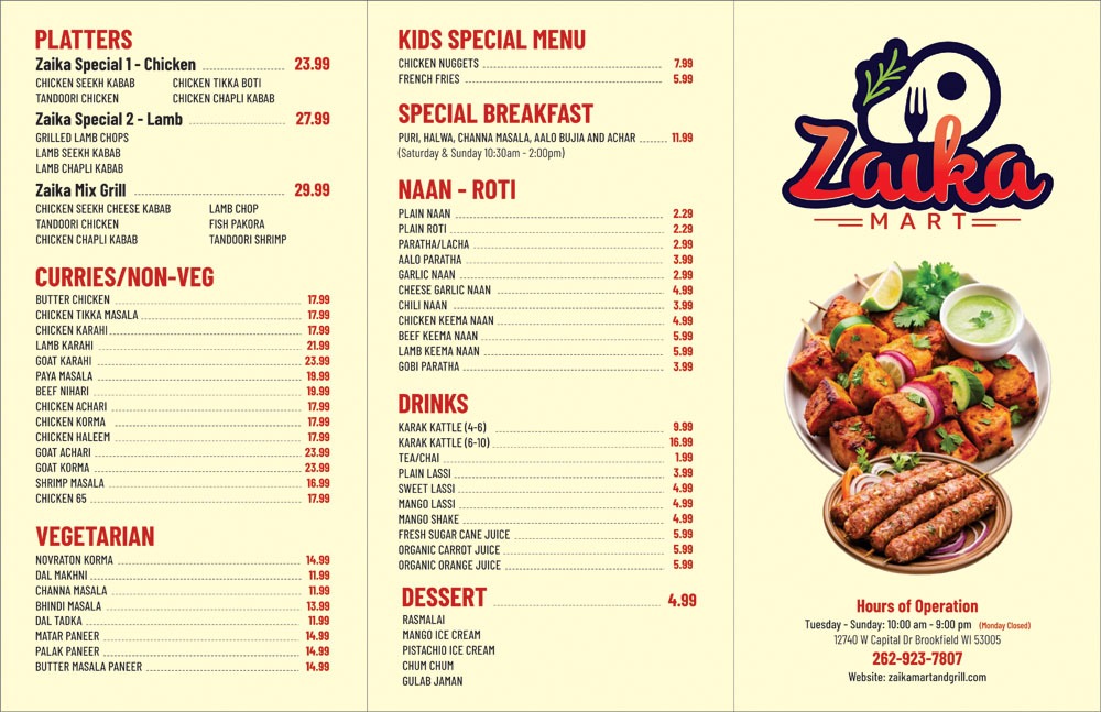  Zaika Grill - Indian Pakistani Cuisine