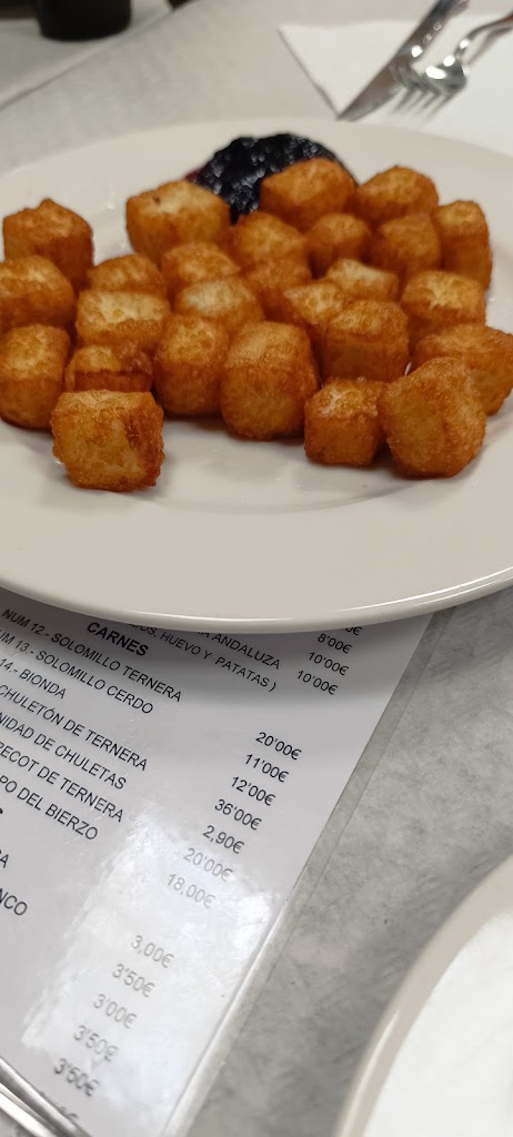 Restaurante-Taperia El Bierzo — Carta