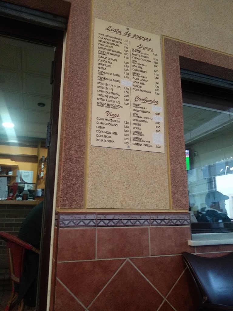 Cafe Heladaria Rosa Mari — Carta