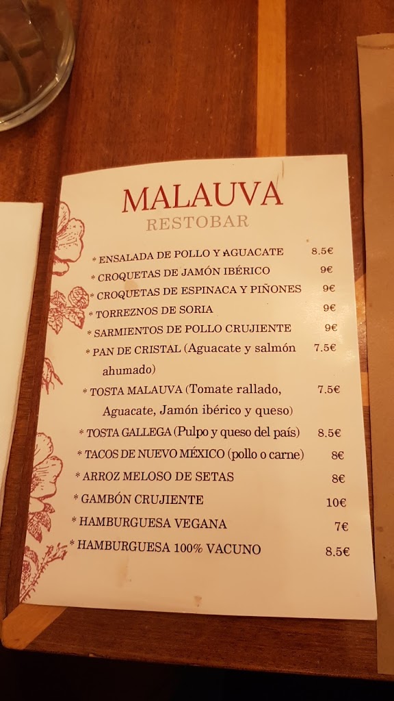 Malauva — Carta